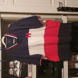 3XL Tommy Hilfiger Red/White/Navy Polo Shirt